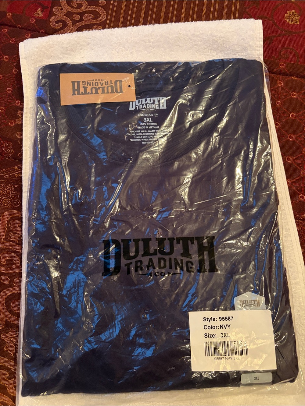 Duluth Trading Co Navy Short Sleeve Tee